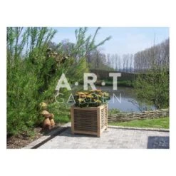 Jardinière En Chêne Avec Tressage Noisetier - Avec Ou Sans Bac - 2 Tailles Disponibles -Aco || Spax || Fila Soldes Magasin jardiniere en chene avec tressage noisetier avec ou sans bac 2 tailles disponibles 5