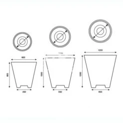 Pot Vase Sans Rebord Papi - 240L, 470L Ou 804L 9 Pot Vase Sans Rebord Papi - 240L, 470L Ou 804L -Aco || Spax || Fila Soldes Magasin pot vase sans rebord papi 240l 470l ou 804l 3