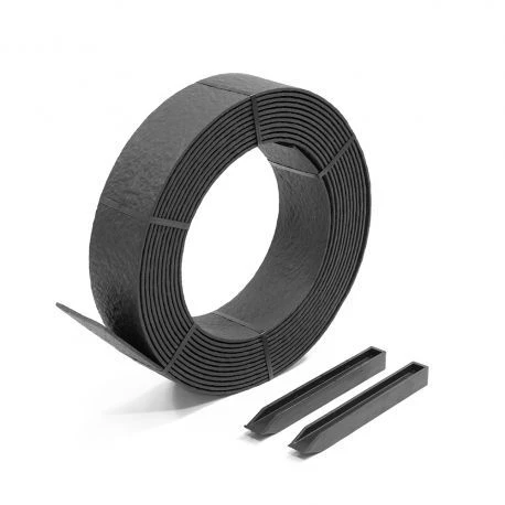 Rouleau De Bordure Flexible - 18 M X 14 Cm X 7 Mm Avec 10 Piquets 3 Rouleau De Bordure Flexible - 18 M X 14 Cm X 7 Mm Avec 10 Piquets